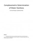 Complexometric Determination of Water Hardness