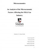 A Study of the Economic Factors Affecting the Oil & Natural Gas Sector in India
