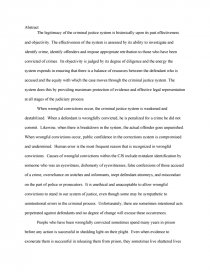 wrongful convictions essay