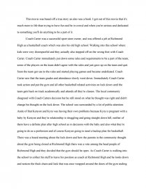 Coach Carter Case Essay