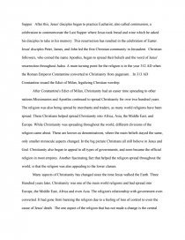 christianity change over time essay