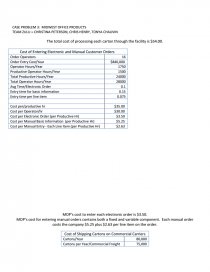 Midwest office Products - Coursework
